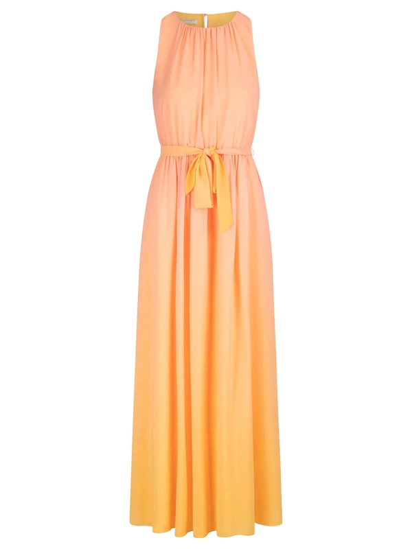 ApartFashion Women's Chiffon Dress, Apricot/Multicolour, 8