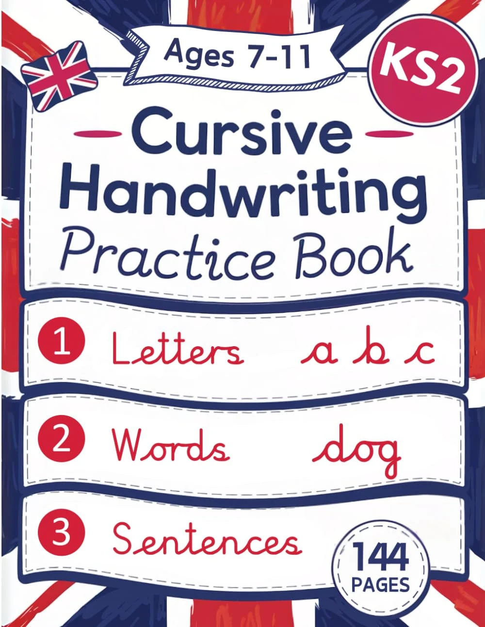 My XXL Cursive Writing Practice Book: KS2 Ages 7-11 Joined Up Continuous Cursive Handwriting - Supports the National Curriculum