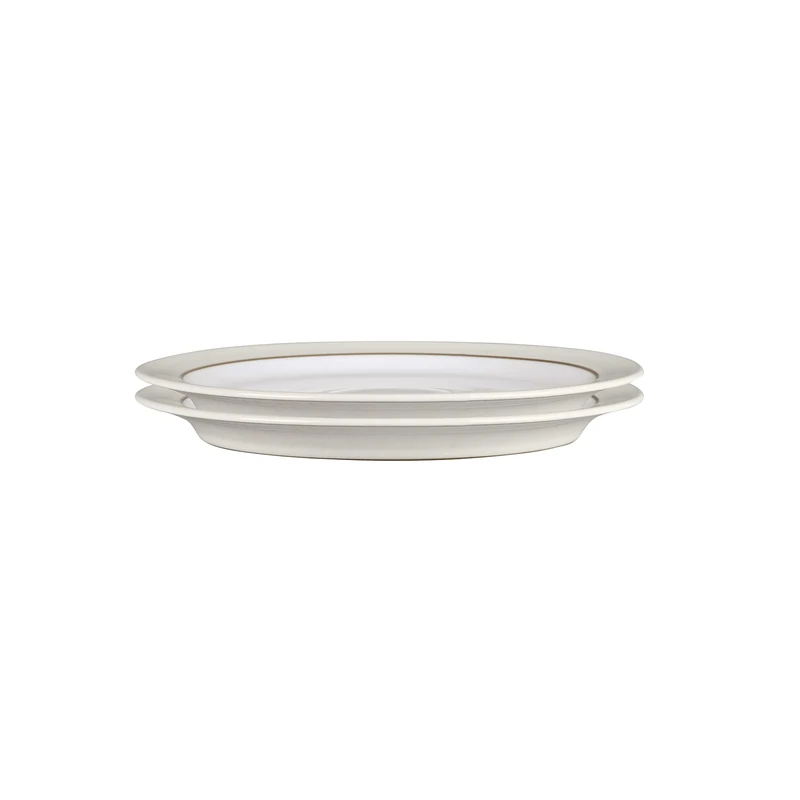 Denby Natural Canvas Dinner Plate Set of 2, White
