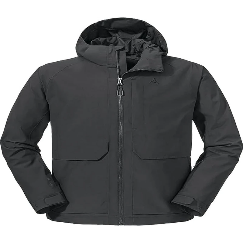 Schöffel Men's Jacket Lausanne M, Asphalt, 48 (EU)