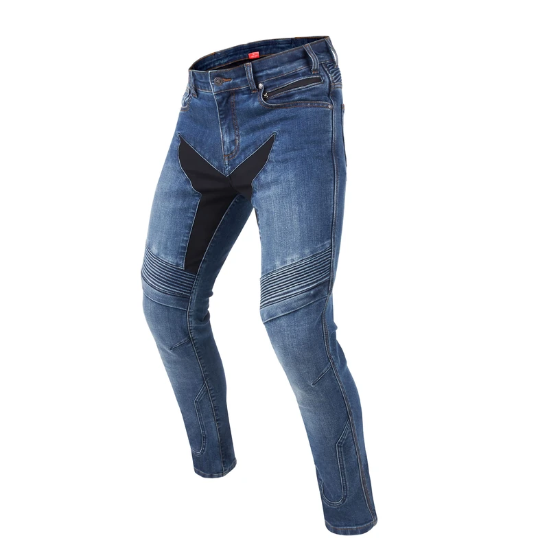 REBELHORN Eagle III Men's Motorcycle Jeans, Aramid Fibre Lining, Knee and Hip Protectors, SAS-TEC Slim Fit - Image 1
