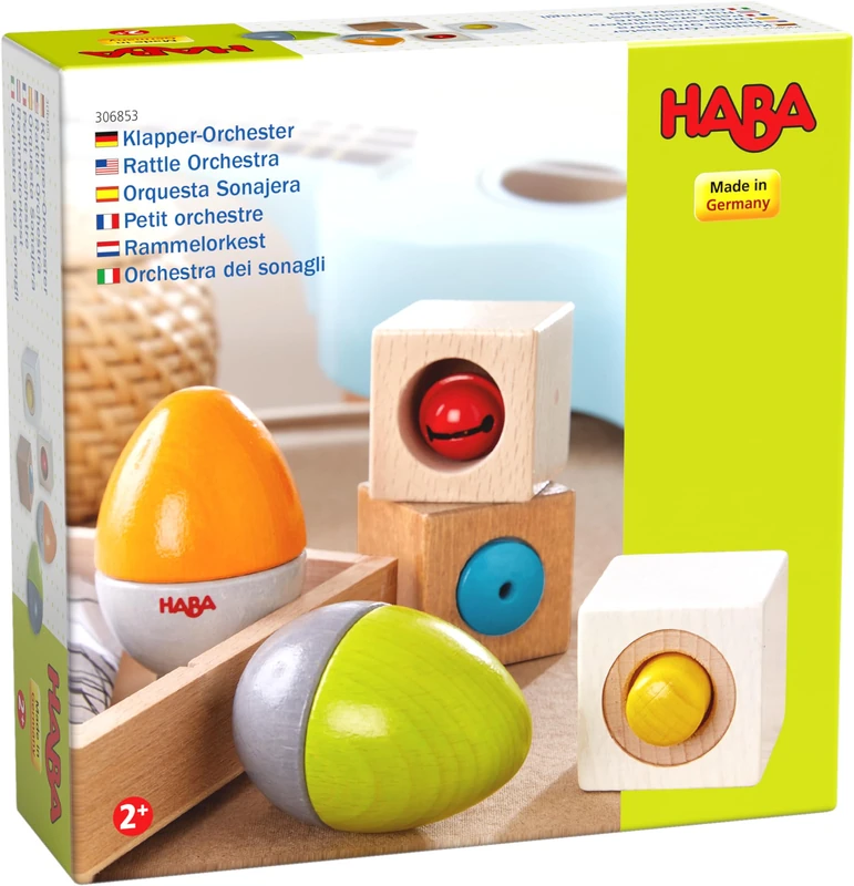 HABA Rattle Orchestra - Musical Baby Toy Set for Sensory Play
