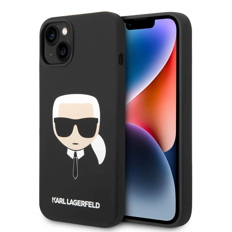 KARL LAGERFELD KLHMP14MSLKHBK Hard Case for iPhone 14 Plus 6.7 Inch Black SIL