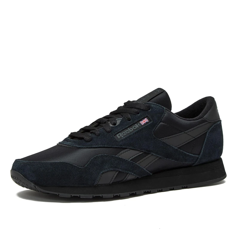 Reebok Classic Nylon, Core Black/Pure Grey, 3 UK