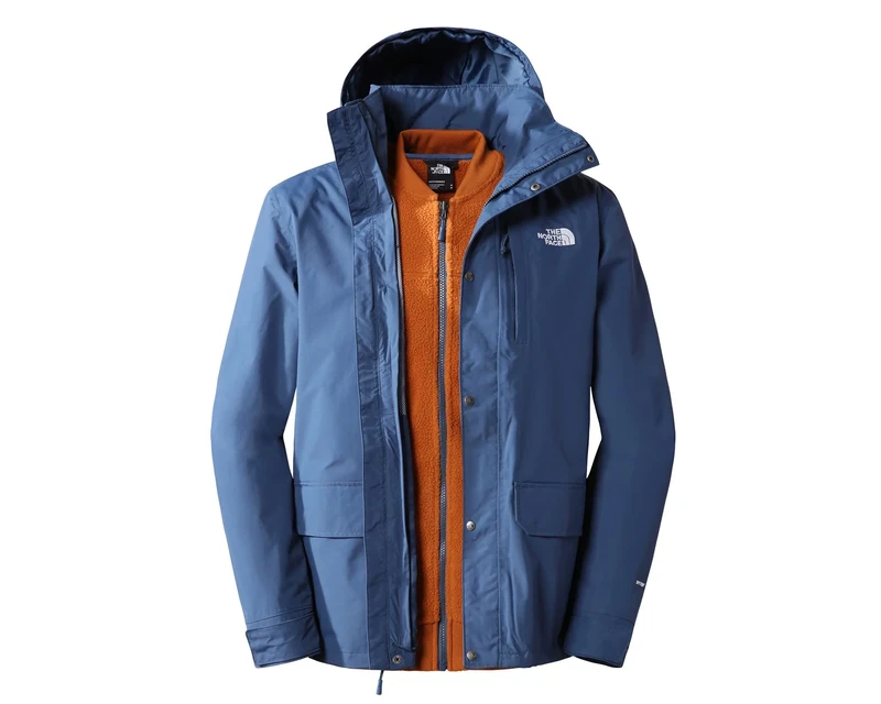 The North Face Pinecroft Jacket Shady Blue-Leather Brown XXL
