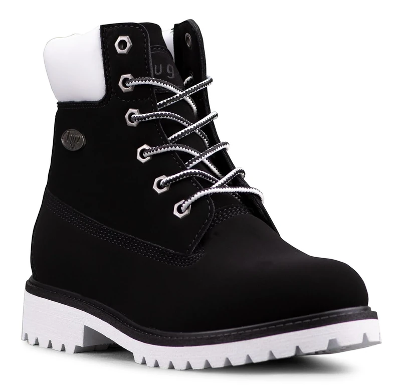 Lugz Women's Convoy Classic 6-inch Chukka Boot, Black/White, 6 UK