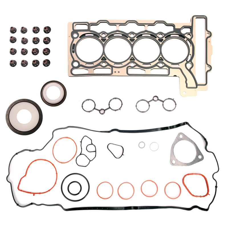 MLS Head Gasket Set for Mini Cooper, Engine Cylinder Gasket Kit, for R56 Hatchback 07-08, for Mini Cooper R55 R56 09-12, Replace# 20606049609, 9815416, 1.6L L4 DOHC Turbocharged N14B16C, N14B16A