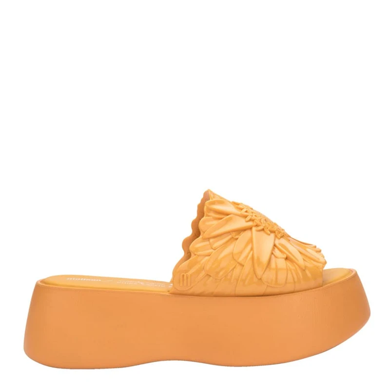Melissa Women's Becky Panc + Isabela E Girls' Wedge Sandals, lemon tree, 4 UK