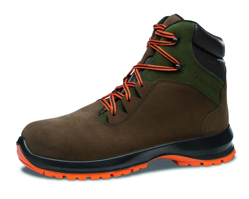 ROBUSTA Unisex's Calzado seguridad CRESPON S3+CI+SRC NO Metal Textile 36/49, Brown, 11.5 UK