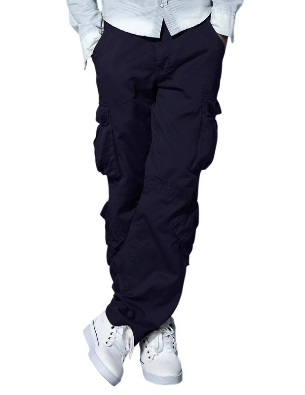 Match Men's Wild Cargo Trousers, 3357 Purplish Blue, 27 - Image 1