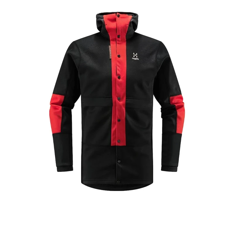 HAGLOFS 605256_4UF L.I.M ZT SYNC 1 MID HOOD MEN Jacket Men's TRUE BLACK/ZENITH RED Size L