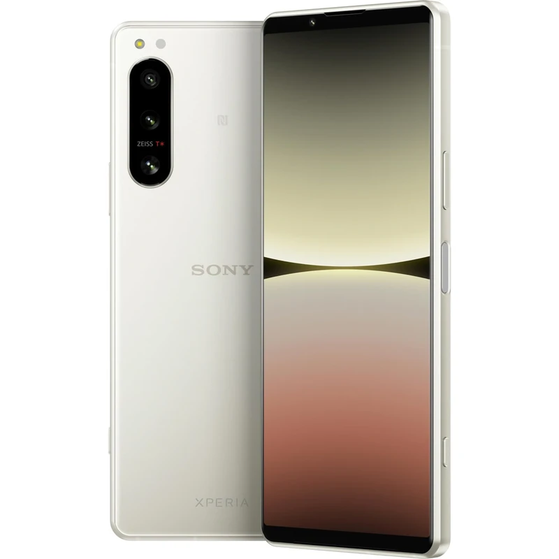 Sony Xperia 5 IV- 6.1 Inch 21:9 Wide HDR OLED- 120Hz Refresh rate- Compact- Triple lens(with ZEISS T* coating)-3.5 mm audio jack- Android12- SIM free- 8GB RAM- 128GB Storage- Dual SIM hybrid-EcruWhite