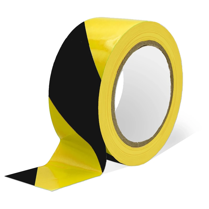 Adhesive tape to signal safety distance, work area, ground arrows or other warning signals. 33 metres of safety - Ofituria