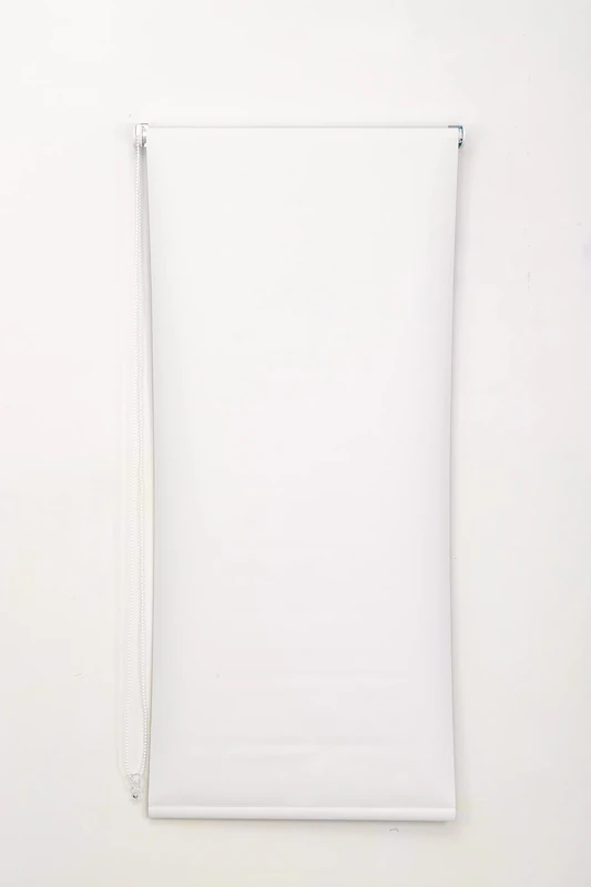 Funky Gadgets Roller Blinds Thermal Blackout Roller Blind, Easy Fit Child Safe Trimmable UV Protection Home Office Window Blinds, Cream Blind (60cm Wide X 165cm Drop)