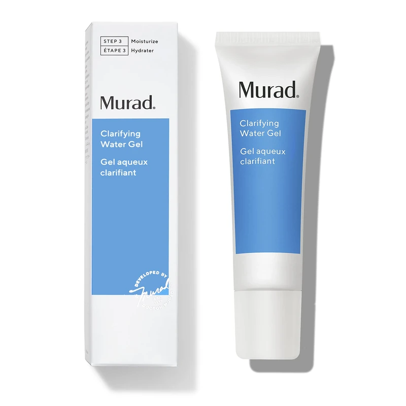 Murad Clarifying Water Gel, Hydrating, Water-Light Moisturiser with Salicylic Acid for a Balanced, Non-Greasy Finsh, 60 ml