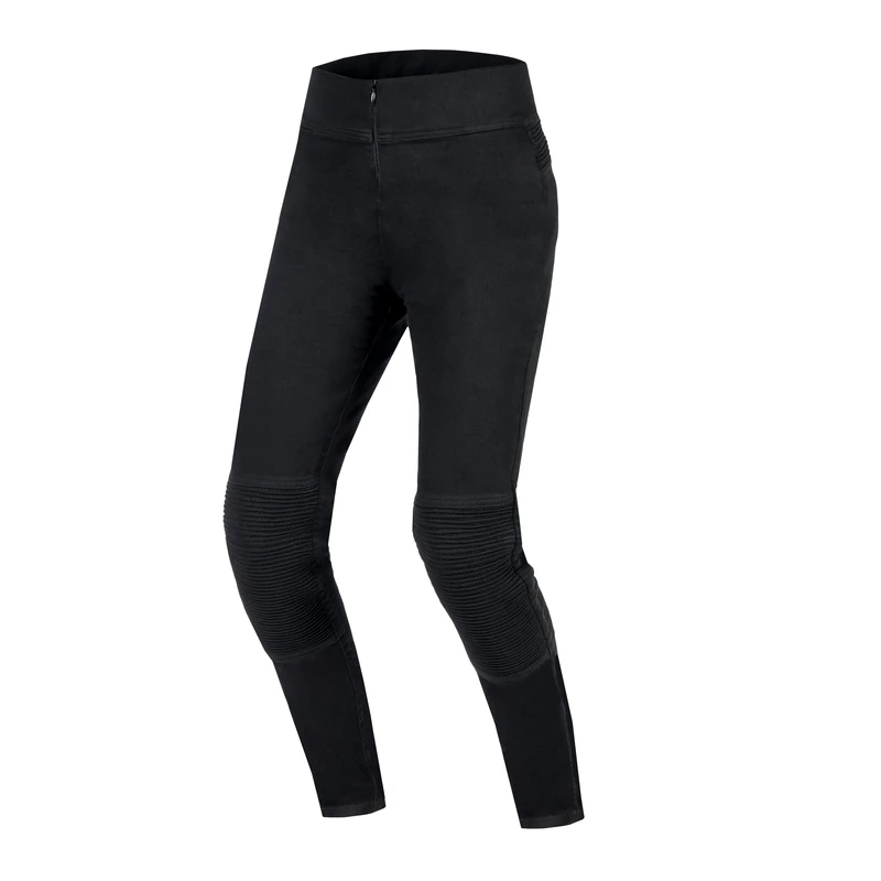 OZONE MOTO Women's Chica Motorcycle Trousers, Black, 28W / 30L - Image 1