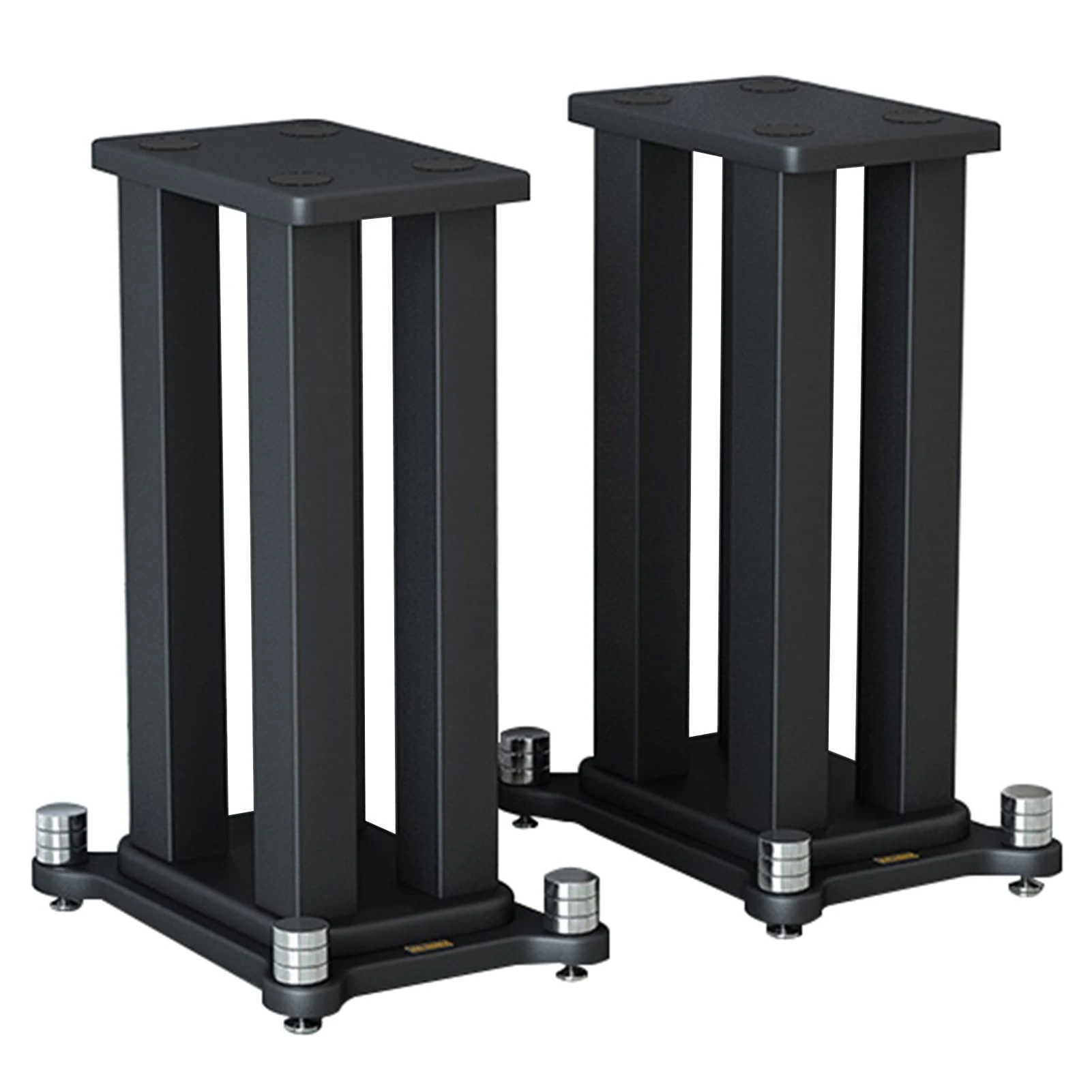 Speaker Stand Heavy Duty Speaker Stands A Pair, Universal Large Durable Metal Surround Speakers with Non Slip Pad & Base, for Home Theater Studio Stage (Color : Black, Size : 30cm (11 3/4in) Tall)