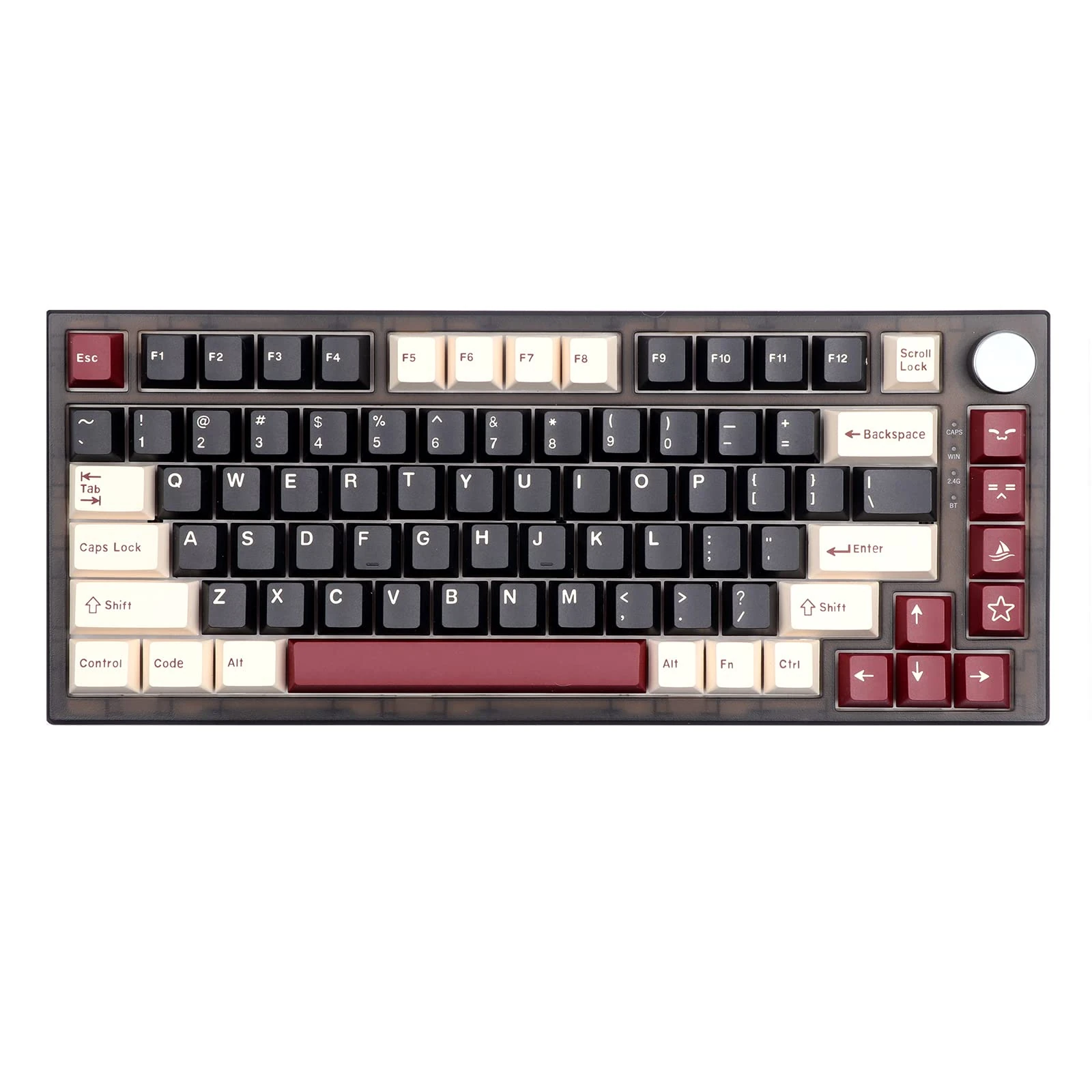 EPOMAKER Rome 173 Keys Cherry Profile ABS Double Shot Keycaps Set for ANSI/ISO Mechanical Gaming Keyboard, Compatible with Cherry Gateron Kailh Otemu MX Structure