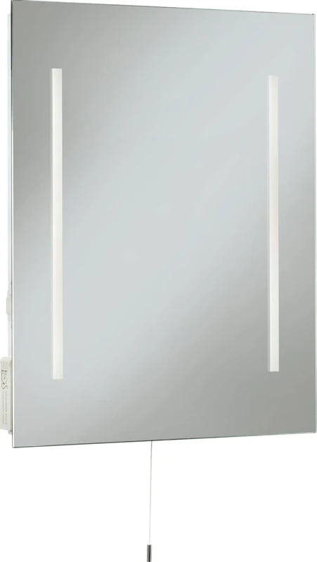 Knightsbridge 230V IP44 10W 500 x 390mm LED Mirror with Dual Shaver Socket - Image 1
