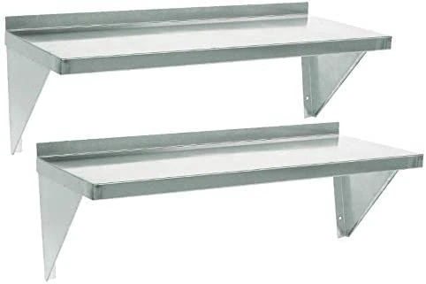Displaypro Stainless Steel Shelf for Commercial Kitchens, Home, Clean Room (4, W1200 x D300)