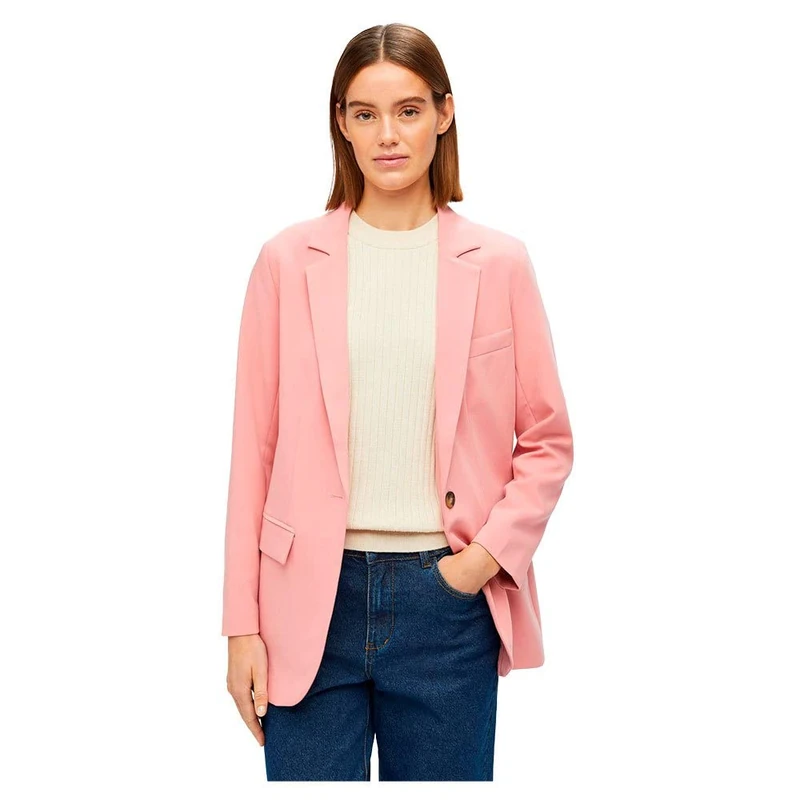 Object Women's OBJSIGRID L/S NOOS Blazer, Brandied Apricot, 34, Brandied Apricot, 8