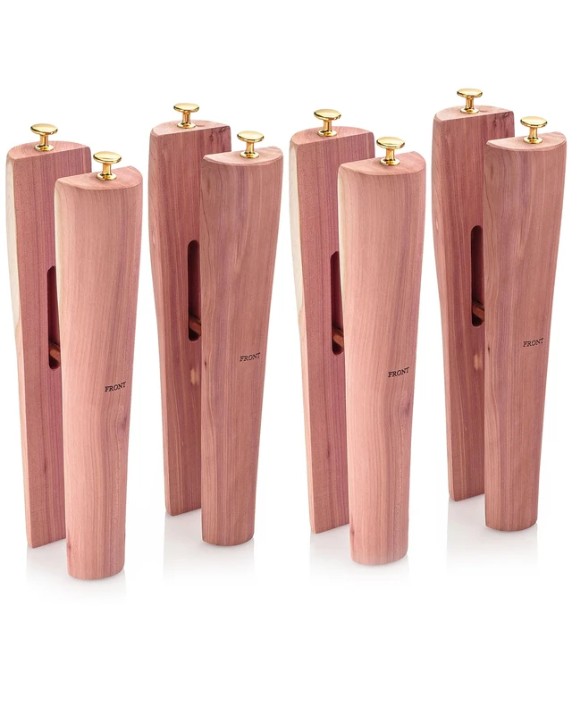 HOUNDSBAY Cedar Boot Tree Shaft Shaper, Cowboy & Tall Boot Inserts Shape Holders, Women, Cedar, 14 Inch