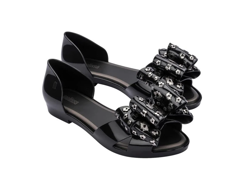 Melissa Women's Seduction Vi Ad Sandals, Aa588 Black Silver, 6 UK