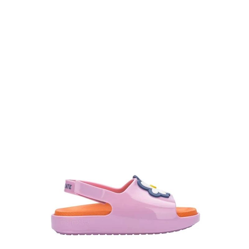 melissa Mini Cloud Slide + Fabula BB Flat Sandals Girls, pink, 7 UK Child