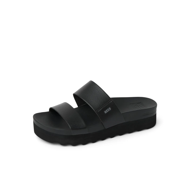 Reef Women's Cushion Vista Hi Sandal, Black/Black, 8.5 - Image 1