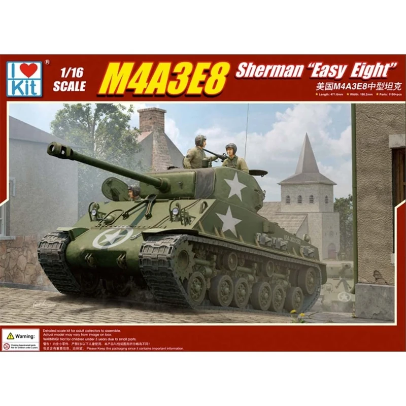 Hobbyboss I love Kit 1:16 - M4A3E8 Sherman 'Easy Eight'