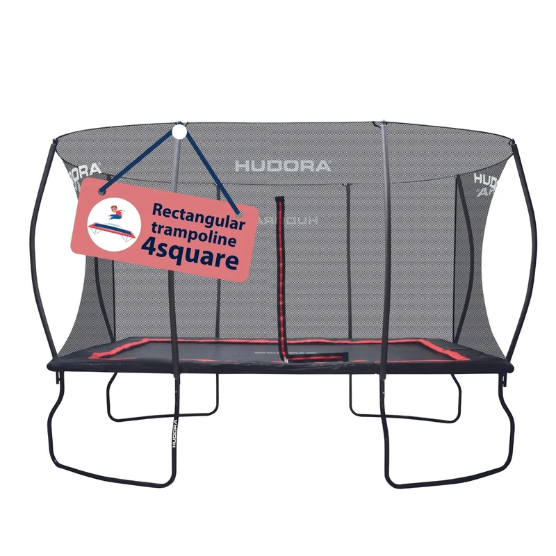HUDORA Trampoline 4square - 244x366/215x305cm large