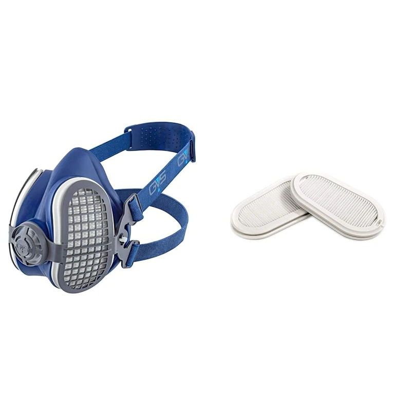 GVS SPR299 Elipse Mask with P3 Filters for Dust, S/M Bundle with GVS SPR316 Pair of P3 Dust Replacement Filters - Image 1