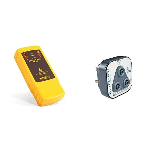 Martindale PD240 240 V Proving Unit, Yellow Bundle with Kewtech KEWCHECK R2 Socket Testing Adaptor - Test Without Removing Wall Socket
