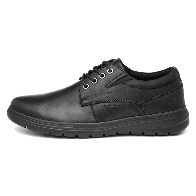 Hush Puppies Mens Triton Lace Up Oxford, Black, 7 UK