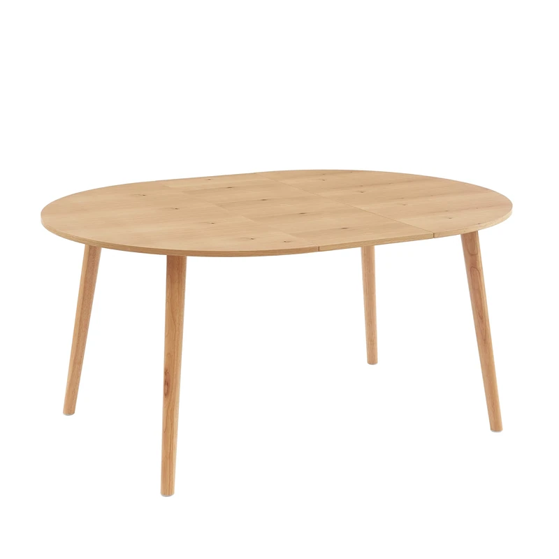 BAÏTA ORACLE extendable table oak veneer 120 to 160cm - Image 1