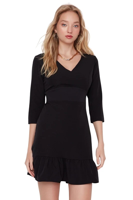 Trendyol Dress - Black - Ruffle Hem
