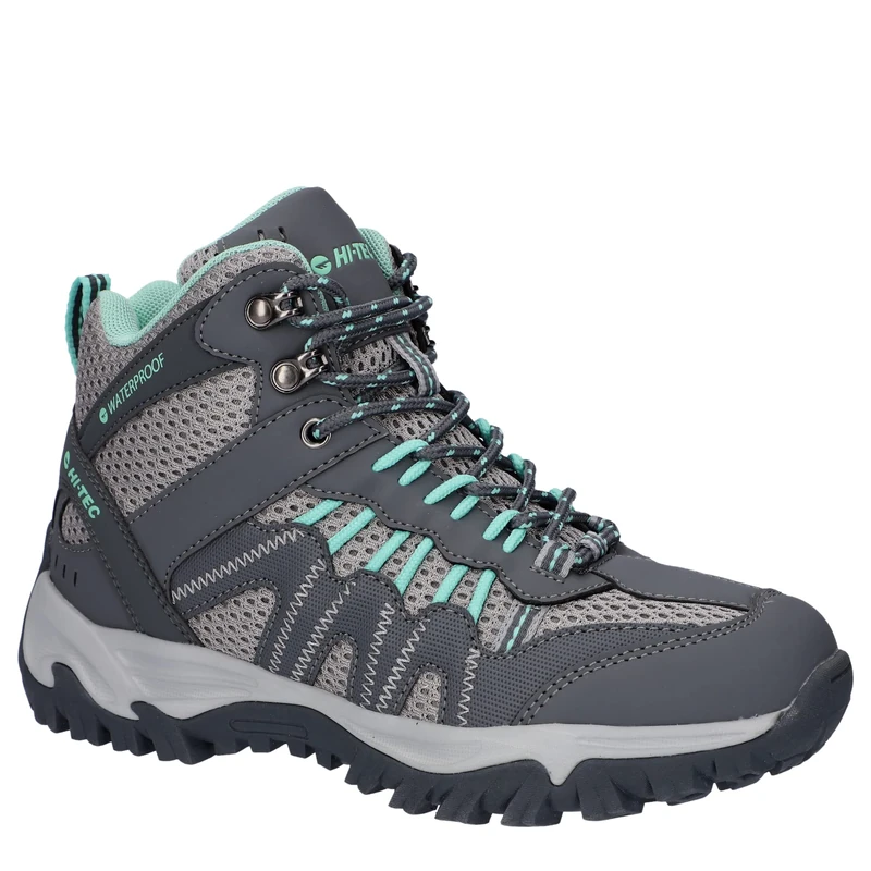 Hi-Tec JAGUAR MID WP WOMENS CHARCOAL/GRAPHITE/COOL GREY/LICHEN-UK7