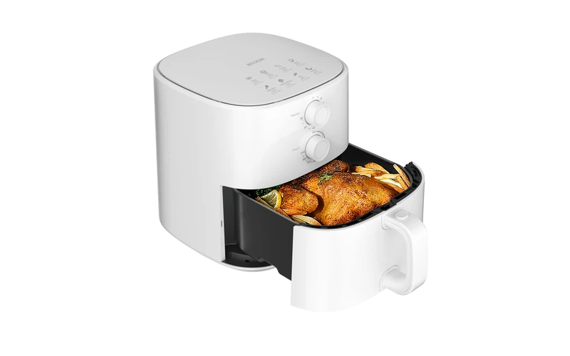 Becken Oil-Free Fryer 5L, Air Fryer, 1500W, Adjustable Temperature, Timer, White - Image 1