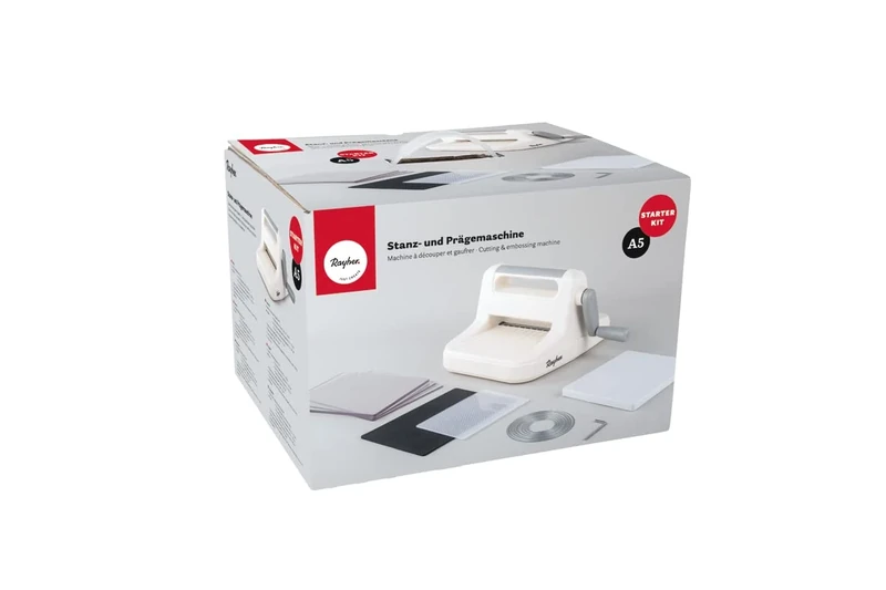 Rayher Die Cutting and Embossing Machine, A5 Die-Cutting Machine for Card Making, Scrapbooking and Papercrafts, 50272000