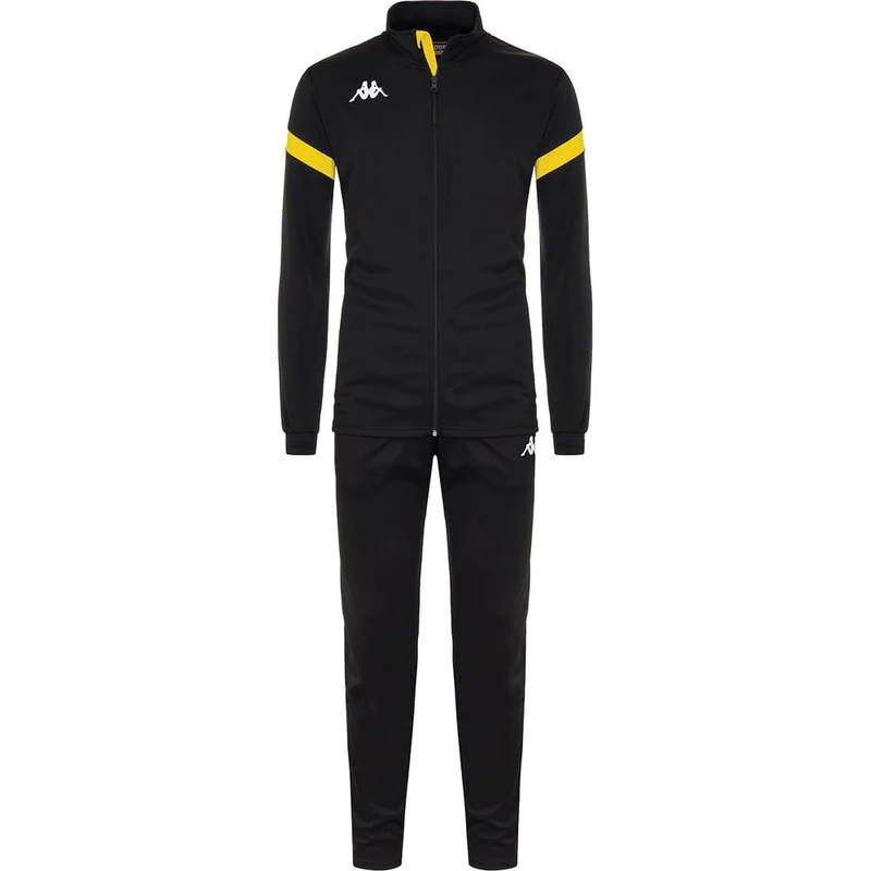 Kappa Mens Dalcito Tracksuit, Black/Yellow, 4XL EU