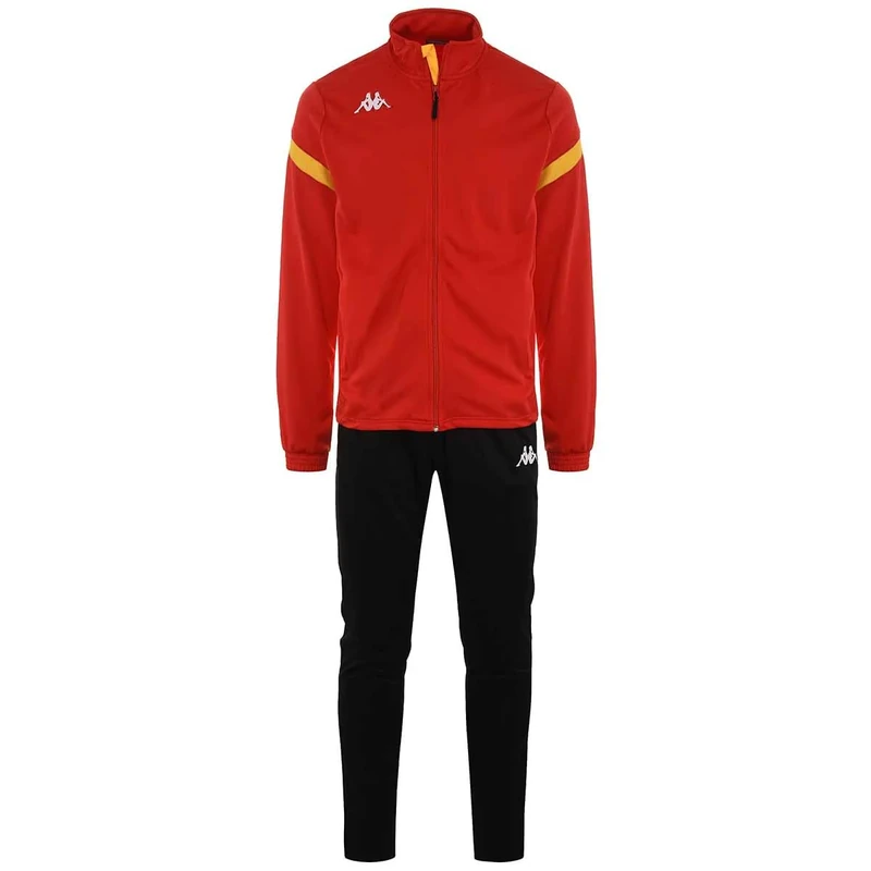 Kappa Mens Dalcito Tracksuit, Red/yellow/black, L EU