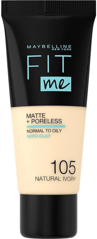 Maybelline Fit Me Matte + Poreless Foundation 2x30ml 105 Natural Ivory