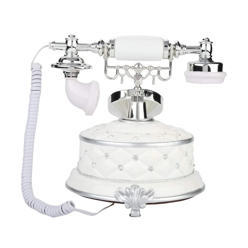 Vintage Telephone, Plate Rotary Dial Antique Telephones, Retro Landline Phon for Office, Home, Luxury Home, Star Hotel, Art Gallery, Jewelry Business