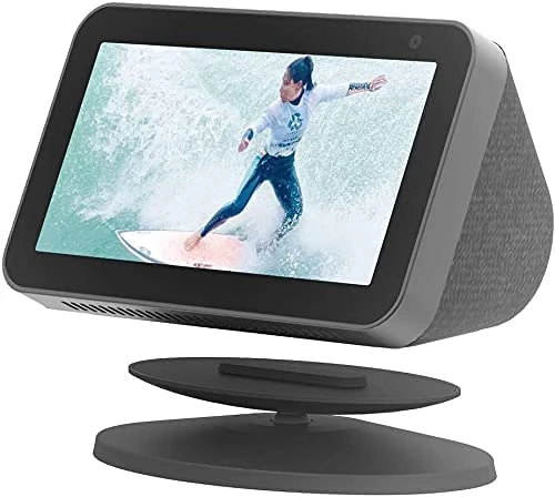 Sintron Smart Display Stand for Show 5 & Show 8 (1st Gen & 2nd Gen) - Adjustable Magnetic Stand Mount with 360 Degree Rotation, Tilt Function and Anti-Slip Base, Compatible with iPhone Models (Black)