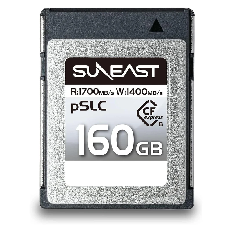 SUNEAST (Japan) ULTIMATE PRO GOLD Series 160GB Cfexpress Type B Memory Card Read: 1700MB/s Write: 1400MB/s with pSLC NAND