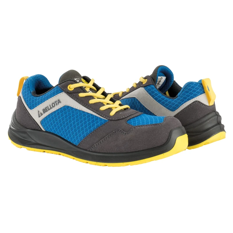 Bellota Flex Safety Shoe Nitro S1P Blue / FTW0545BYS1P, Men's Industrial Shoe, Grey, Blue, Yellow, 45 EU, Grey Blue Yellow, 10.5 UK - Image 1