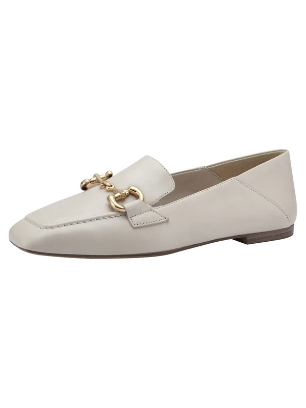 Tamaris Slipper 1-1-24217-20 Normal, Ivory Leather, 7.5 UK