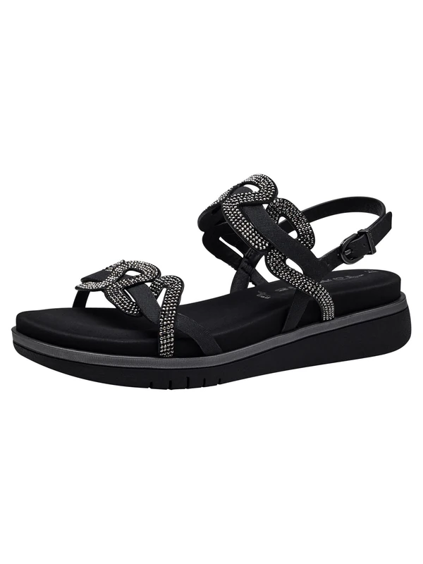 Tamaris Sandals 1-1-28716-20, black, 3.5 UK