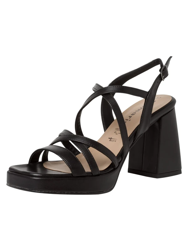 Tamaris Sandals 1-1-28362-20, matte black, 7.5 UK