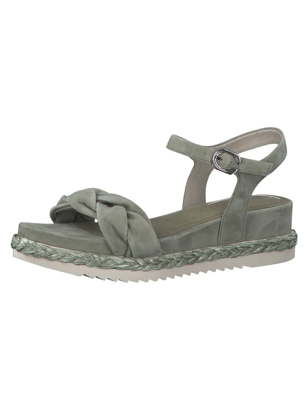 Tamaris Women's sandals, women's sandals, touchit footbed, Green, 4 UK